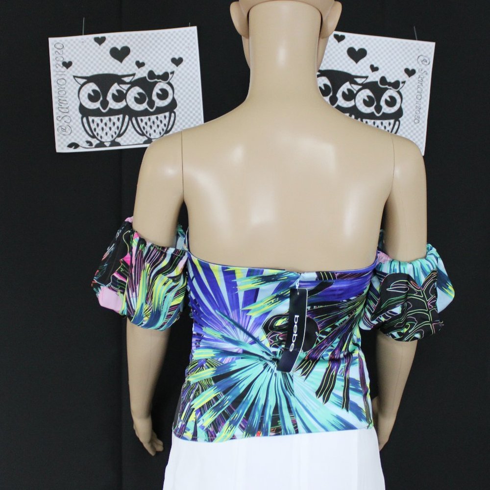 Bebe Drawstring Ruched Top - Picture 3 of 5
